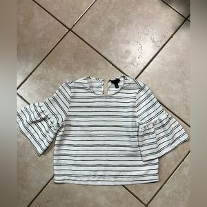 Who What Wear x Target Ruffle Sleeve Crop Top - XS